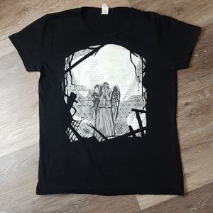 Glow-in-Dark Doctor Who Weeping Angels Tshirt M